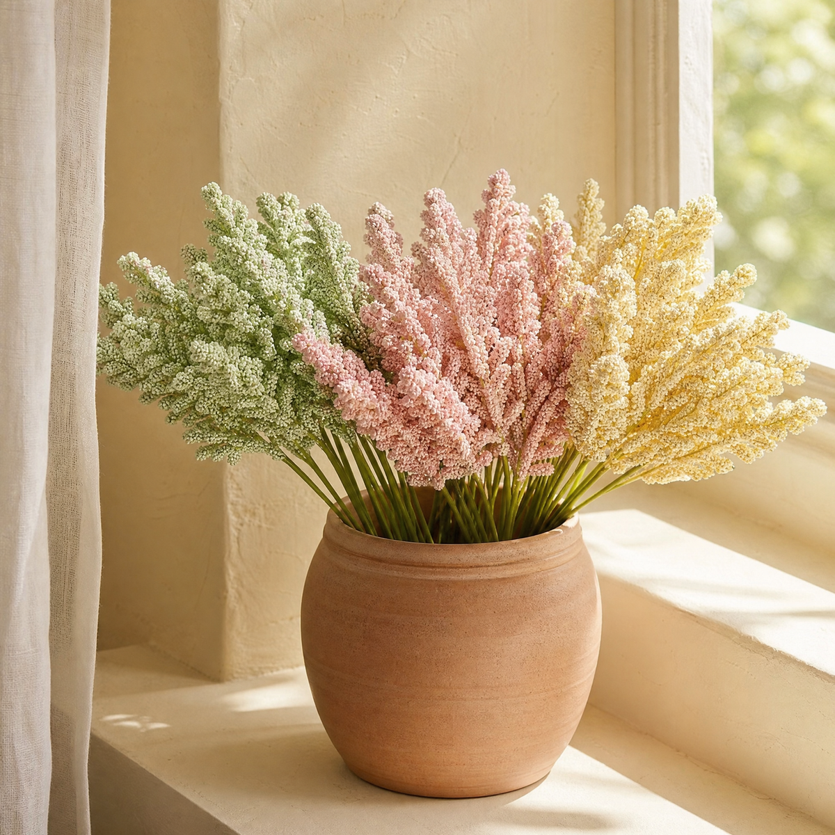 Artificial Lavender Stems 60-120pcs – Faux Floral Bunch for Home and Wedding Decor