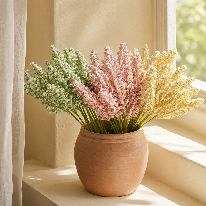 Artificial Lavender Stems 60-120pcs – Faux Floral Bunch for Home and Wedding Decor
