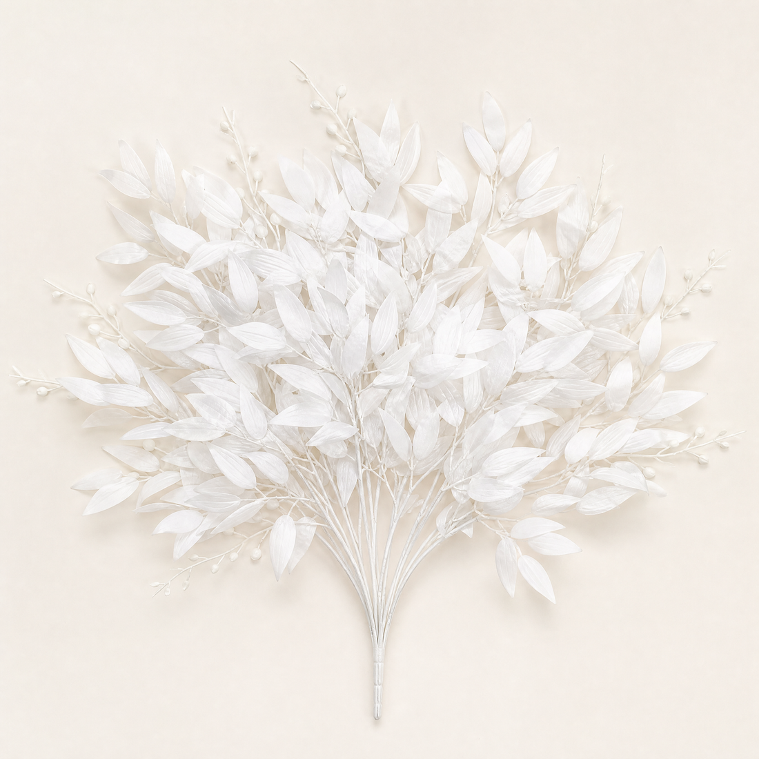 Artificial Willow Leaf Stems – Faux Greenery Bouquet for Home Vase Decor