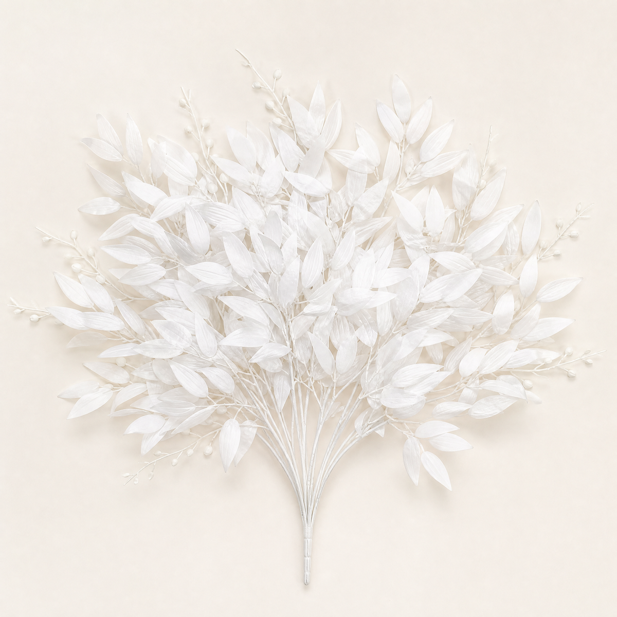 Artificial Willow Leaf Stems – Faux Greenery Bouquet for Home Vase Decor