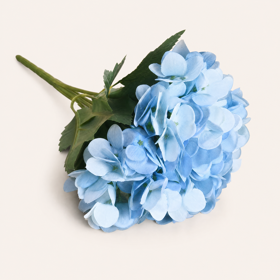 Silk Hydrangea Bouquet – Faux Floral Arrangement for Wedding Home Decor Table