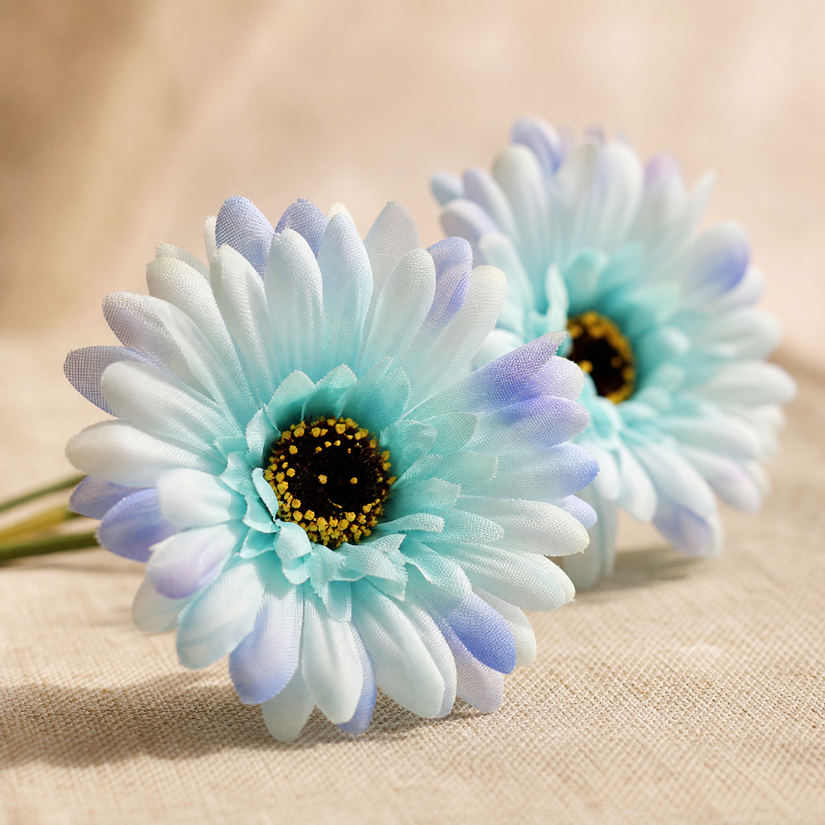 Silk Gerbera Daisy Stems – Faux Floral Arrangement for Home Wedding Decor