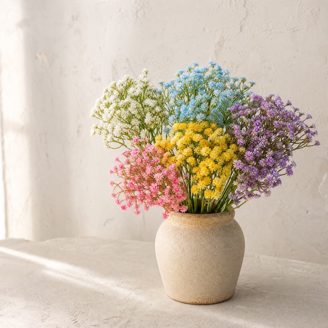 Silk Gypsophila Stems – Faux Baby's Breath for Weddings and Home Decor