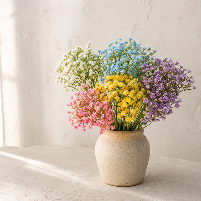Silk Gypsophila Stems – Faux Baby's Breath for Weddings and Home Decor