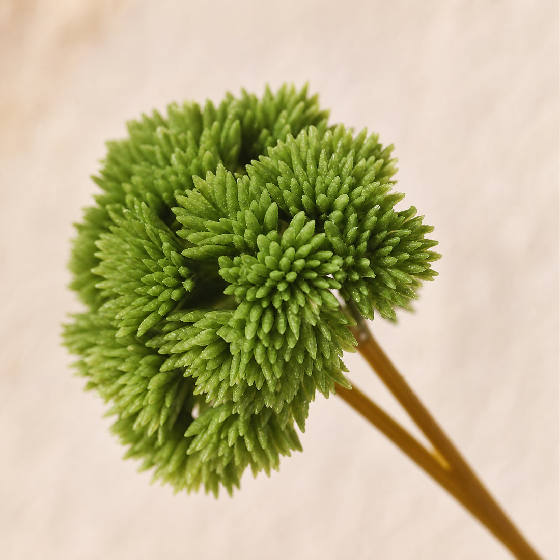 Faux Mimosa Stem – PU Cone Flower Pick for Home Decor and Floral Arrangements