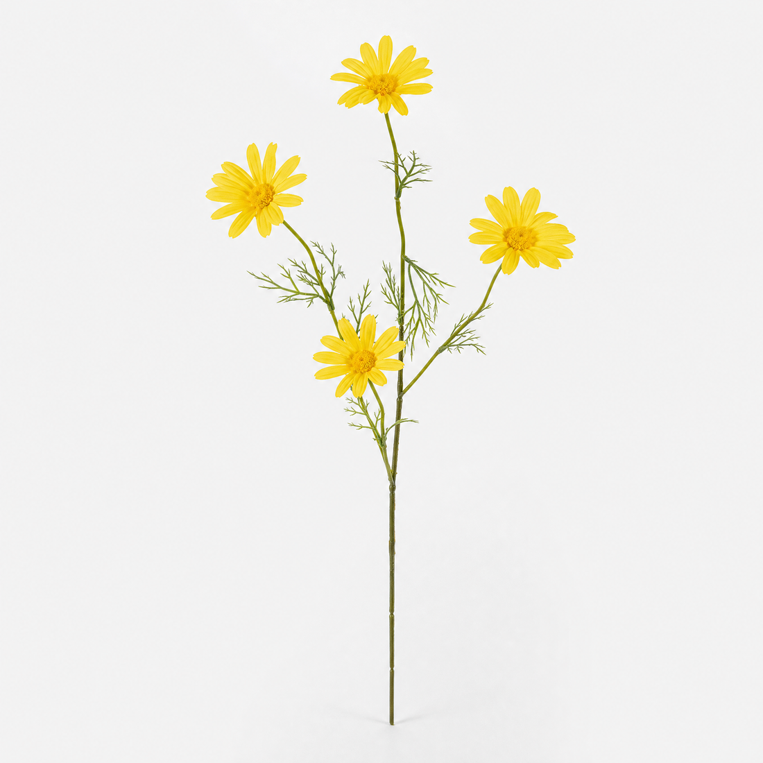 Silk Daisy Stem Faux Flower – 5 Head Cosmos Branch for Home Decor and Bouquets